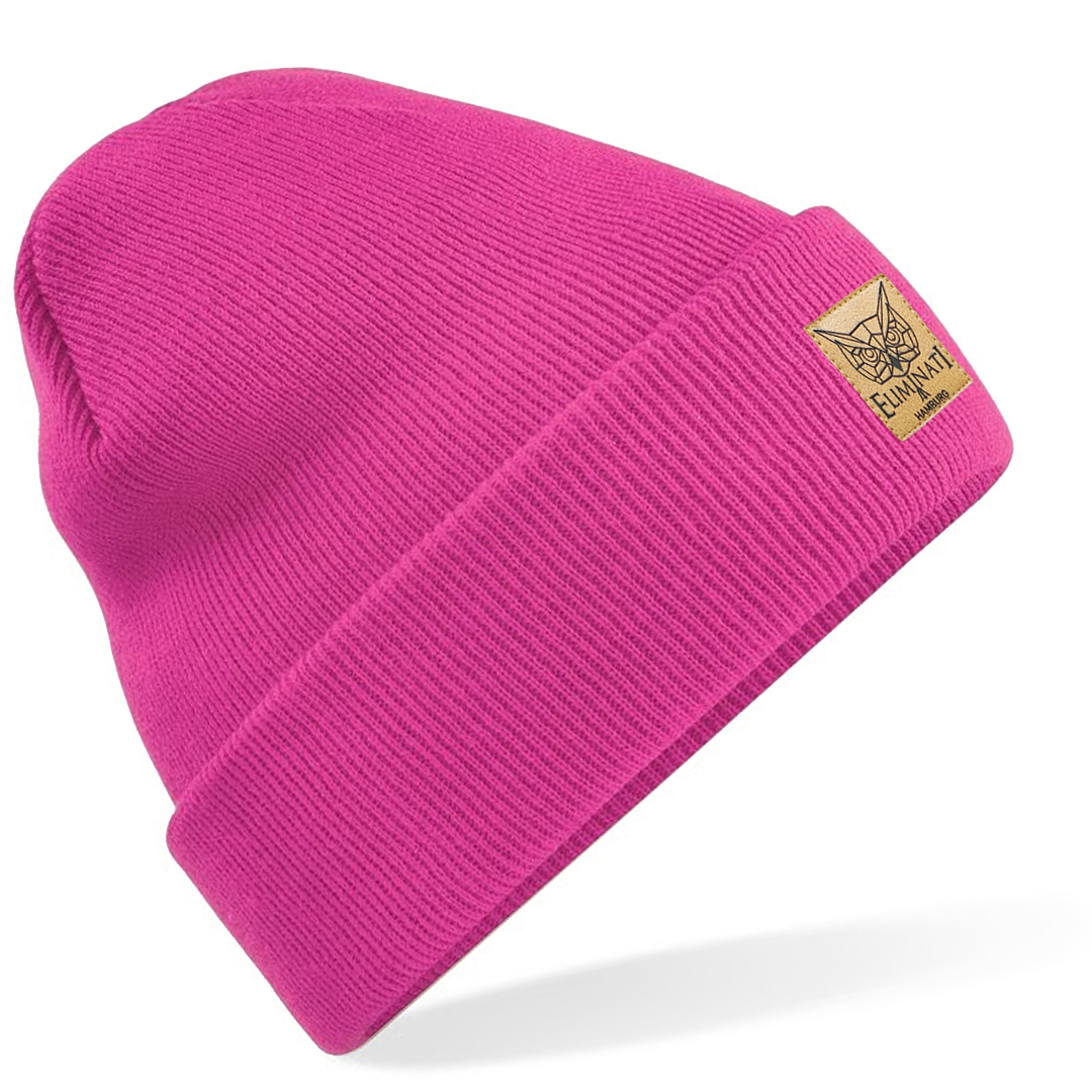 Beanie Cottonera Label - Fuchsie - vegan