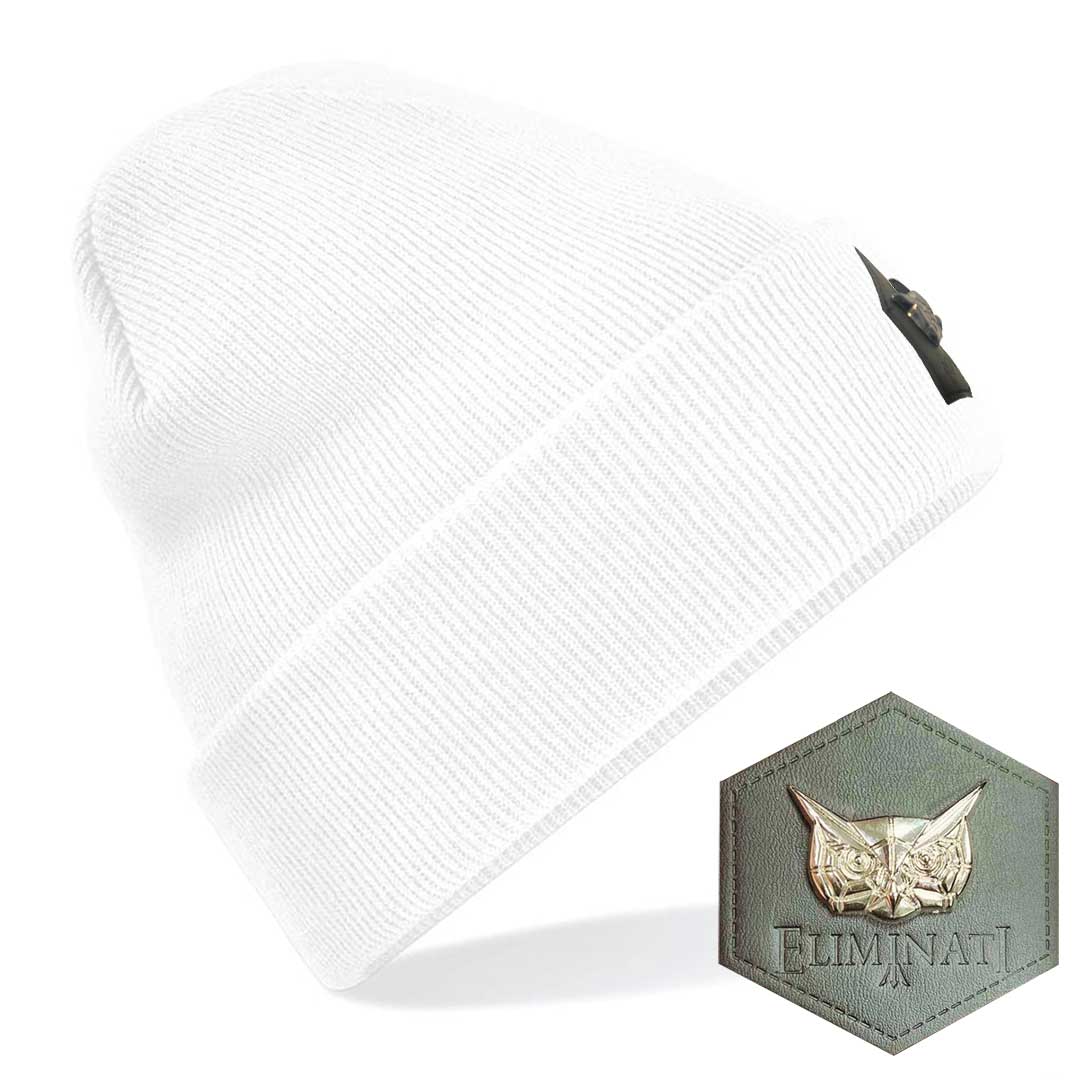Beanie Black Label - White - vegan