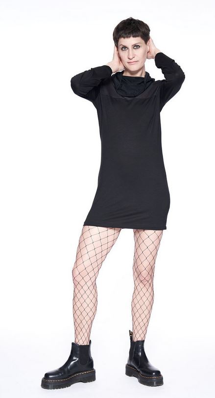 Minikleid Streifen