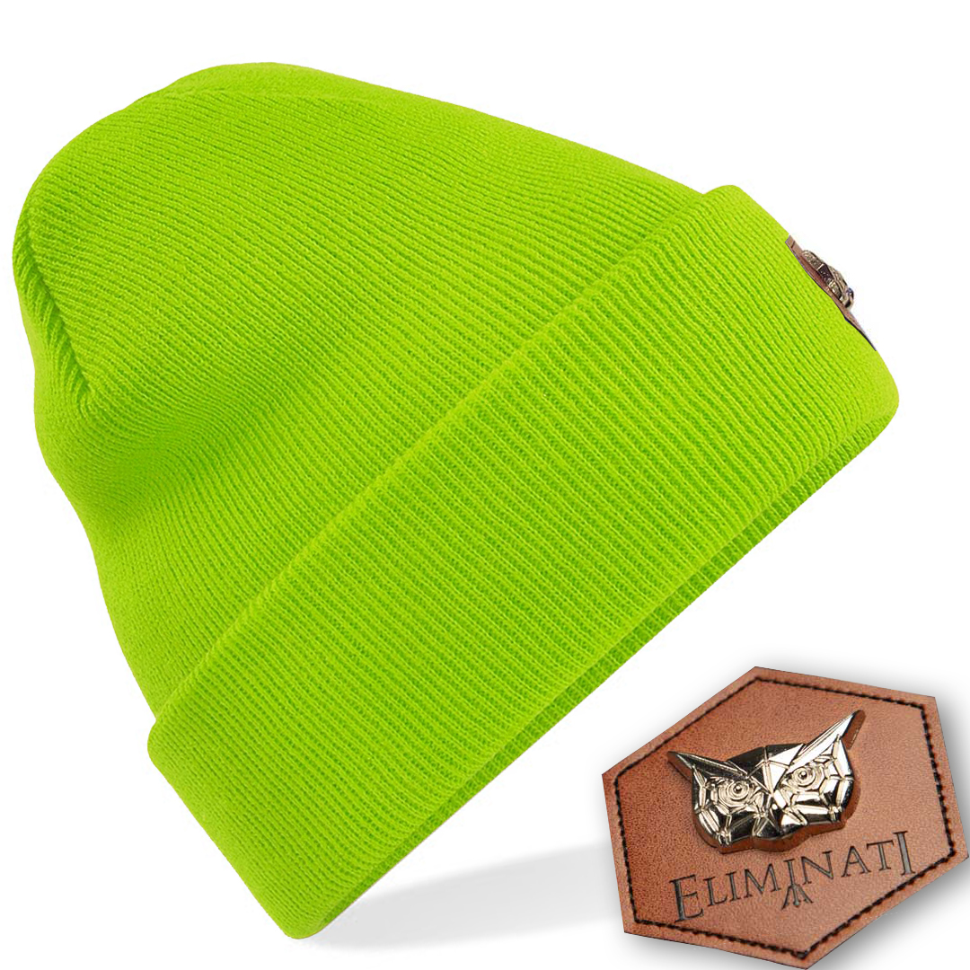 Beanie Classic Label - Lime - vegan