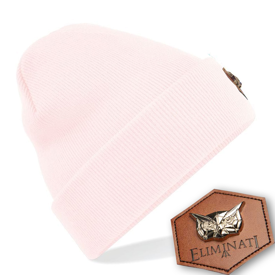 Beanie Classic Label - Pastel-Rosé - vegan 